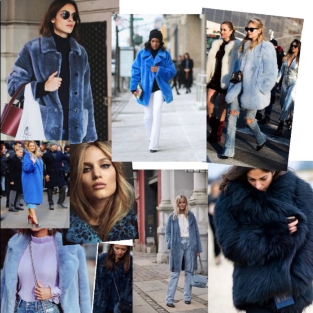 !Warm & Chic Faux Fur Coat Chic in Blue Small - Picture 9 of 15